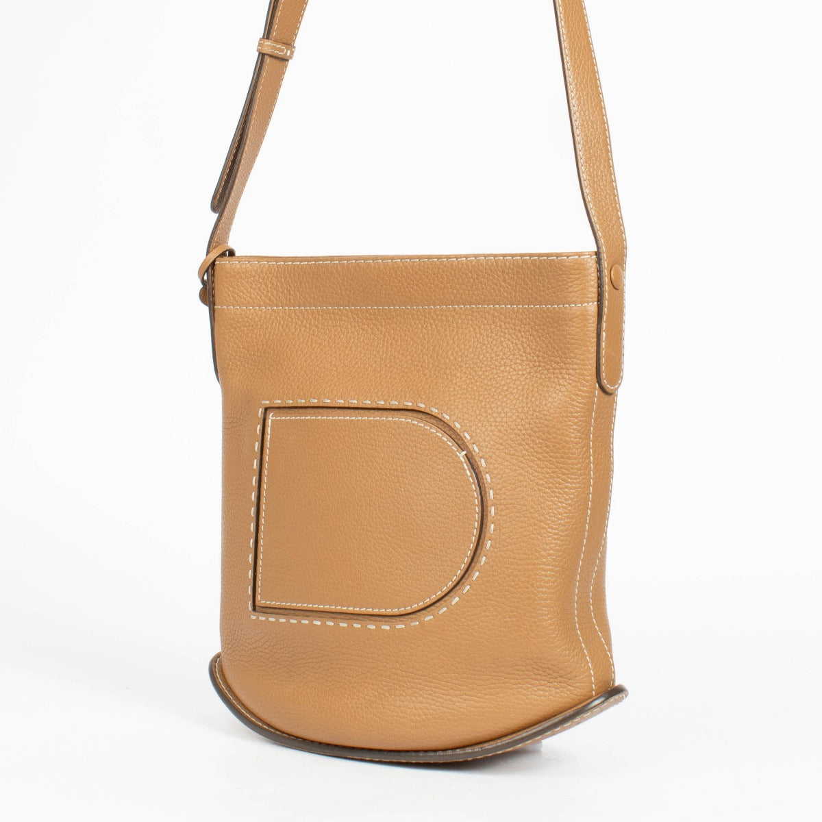 Authentic pre-loved Delvaux Vegetal Taurillon Soft Pin Daily Surpiqué Crossbody on Labellov.com