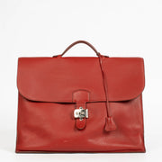 Shop the authentic pre-loved Hermès Red Leather Sac à Dépêches on Labellov.com