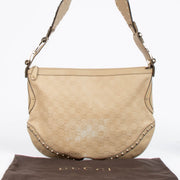 Authentic pre-loved Gucci Beige Guccissima Pelham Medium Hobo Crossbody Bag on Labellov.com