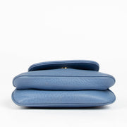 Authentic pre-loved Gucci Blue Leather 1973 Mini Crossbody Bag on Labellov.com