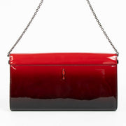 Authentic pre-loved Christian Louboutin Red Leather Degrade Patent Riviera Clutch on Labellov.com