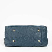 Authentic pre-loved Louis Vuitton Blue Monogram Empreinte Artsy MM Shoulder Bag on Labellov.com