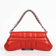 Authentic pre-loved Gucci Red Leather Medium Horsebit Chain Clutch on Labellov.com