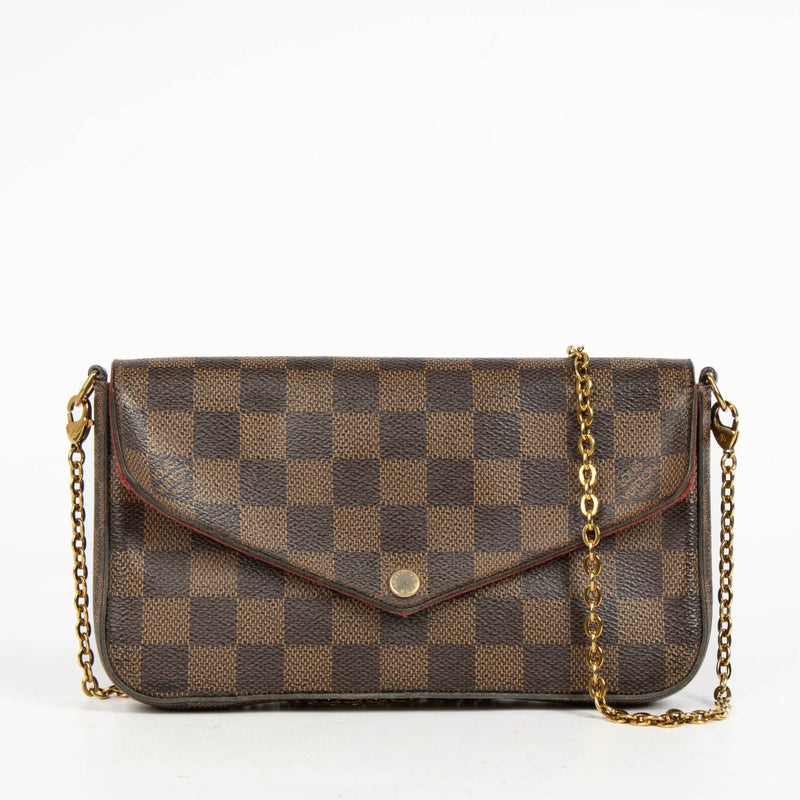 Authentic pre-loved Louis Vuitton Damier Ebene Pochette Felicie on Labellov.com