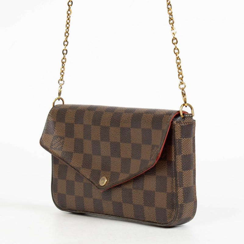 Authentic pre-loved Louis Vuitton Damier Ebene Pochette Felicie on Labellov.com