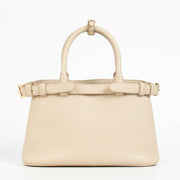 Authentic pre-loved Prada Travetine Leather Small Buckle Double Belt Bag on Labellov.com