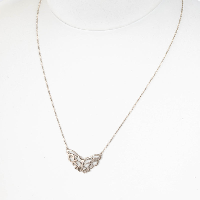 Shop this authentic Tiffany & Co Silver Butterfly Necklace pre-loved on Labellov.com