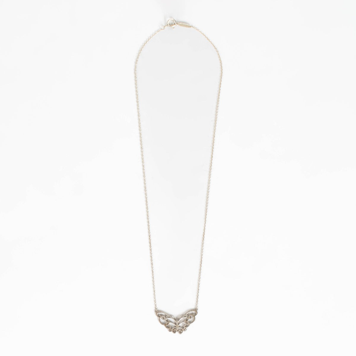 Shop this authentic Tiffany & Co Silver Butterfly Necklace pre-loved on Labellov.com