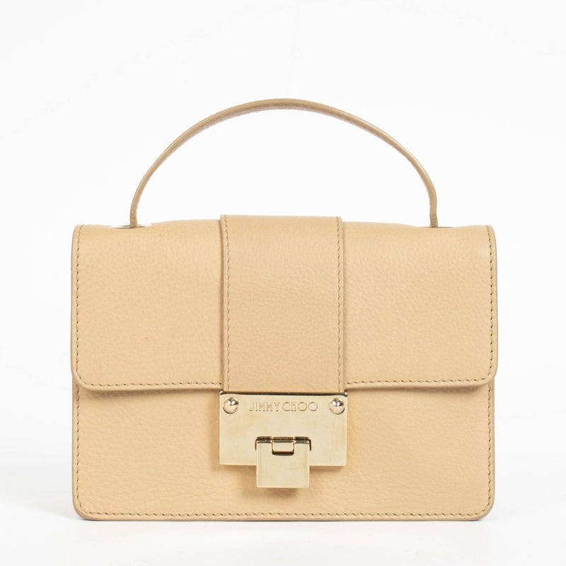 Authentic pre-loved Jimmy Choo Beige Top Handle Bag on Labellov.com