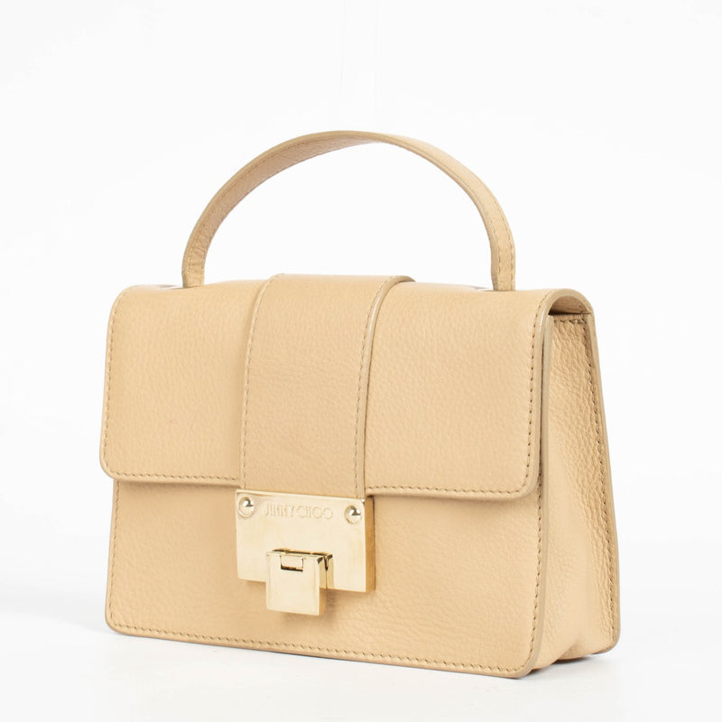 Authentic pre-loved Jimmy Choo Beige Top Handle Bag on Labellov.com