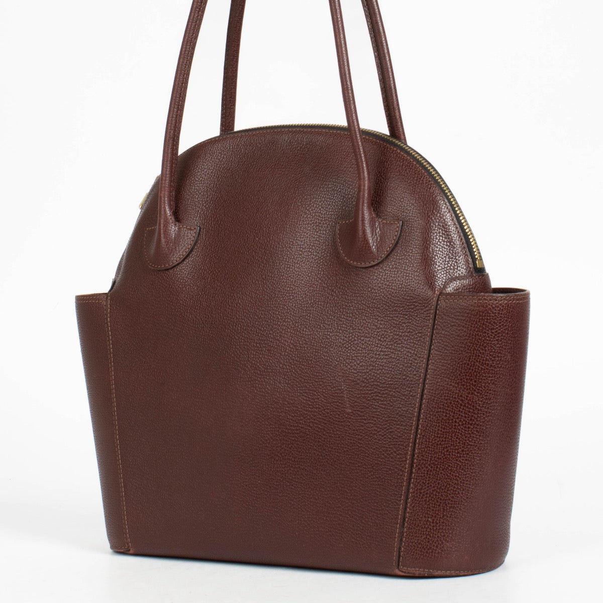Authentic pre-loved Delvaux Burgundy Mousson Bag on Labellov.com