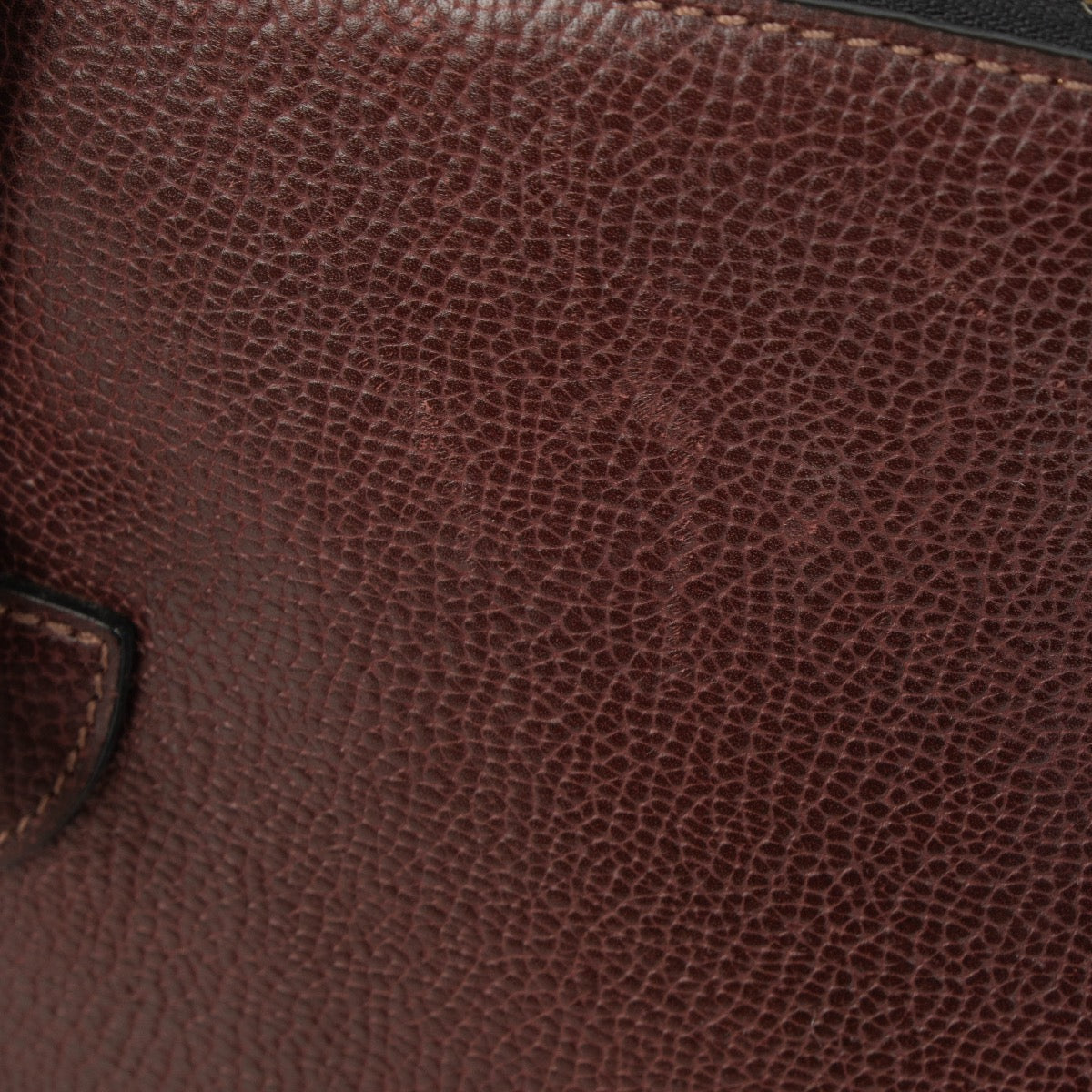 Authentic pre-loved Delvaux Burgundy Mousson Bag on Labellov.com