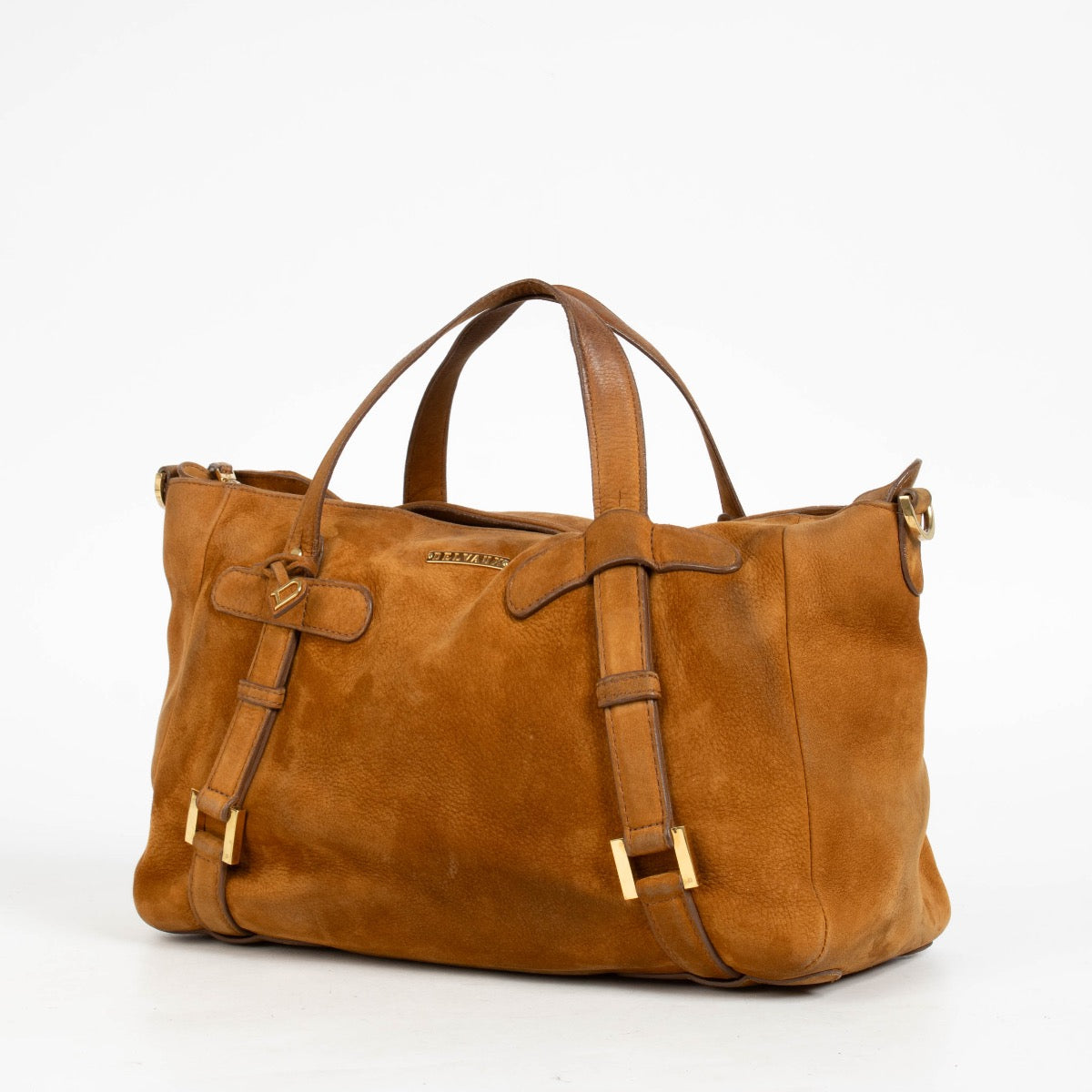 Authentic pre-loved Delvaux Camel Suede Saint Germain Bag on Labellov.com