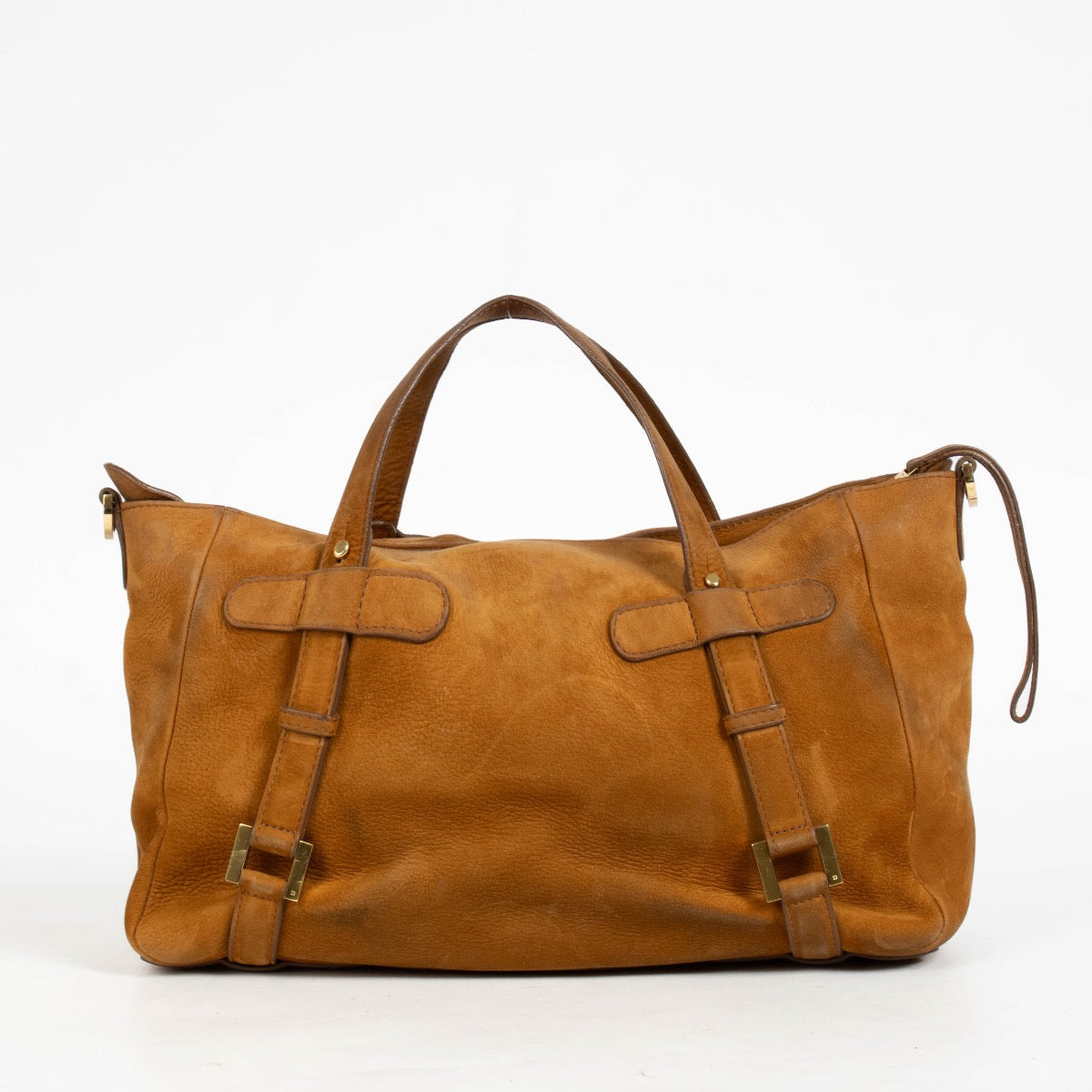 Authentic pre-loved Delvaux Camel Suede Saint Germain Bag on Labellov.com