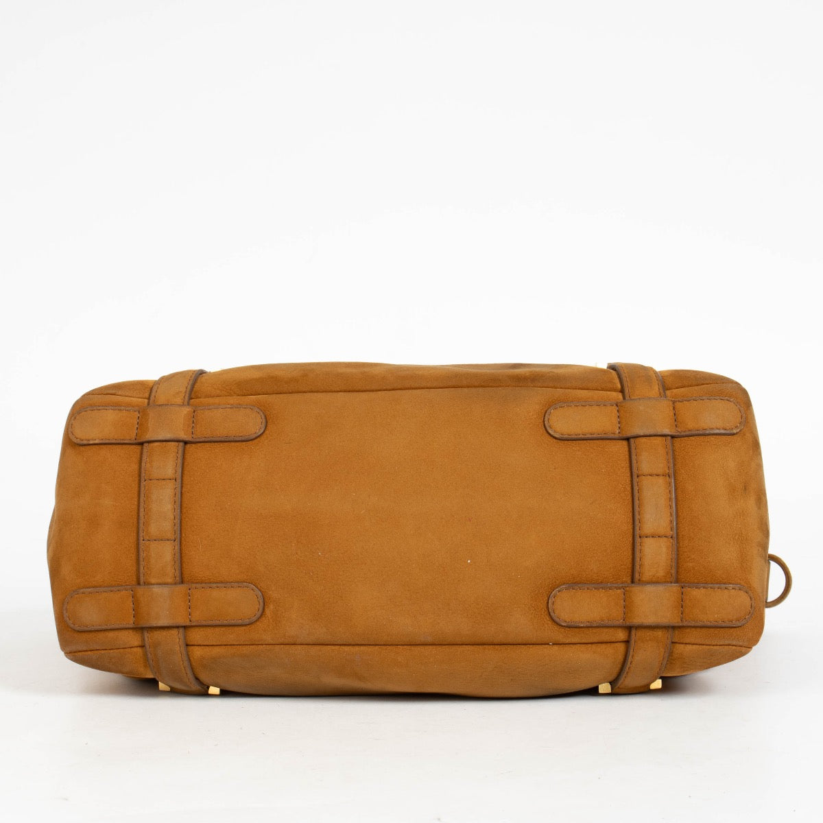 Authentic pre-loved Delvaux Camel Suede Saint Germain Bag on Labellov.com