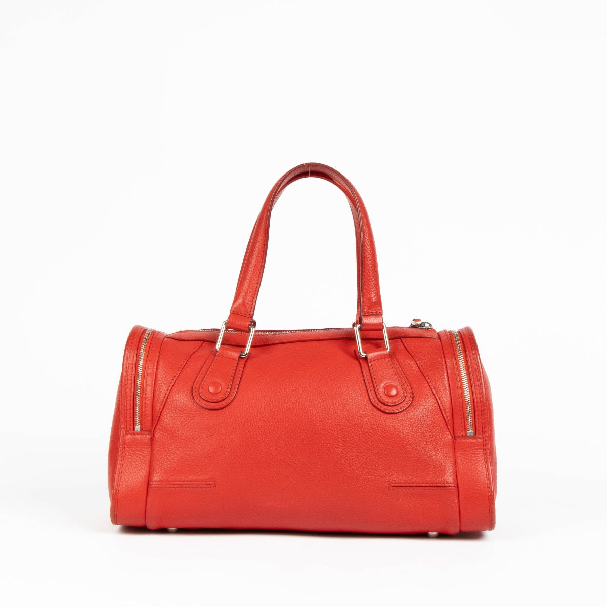 Shop this authentic Delvaux Red Leather Dimanche Bag pre-loved on Labellov.com