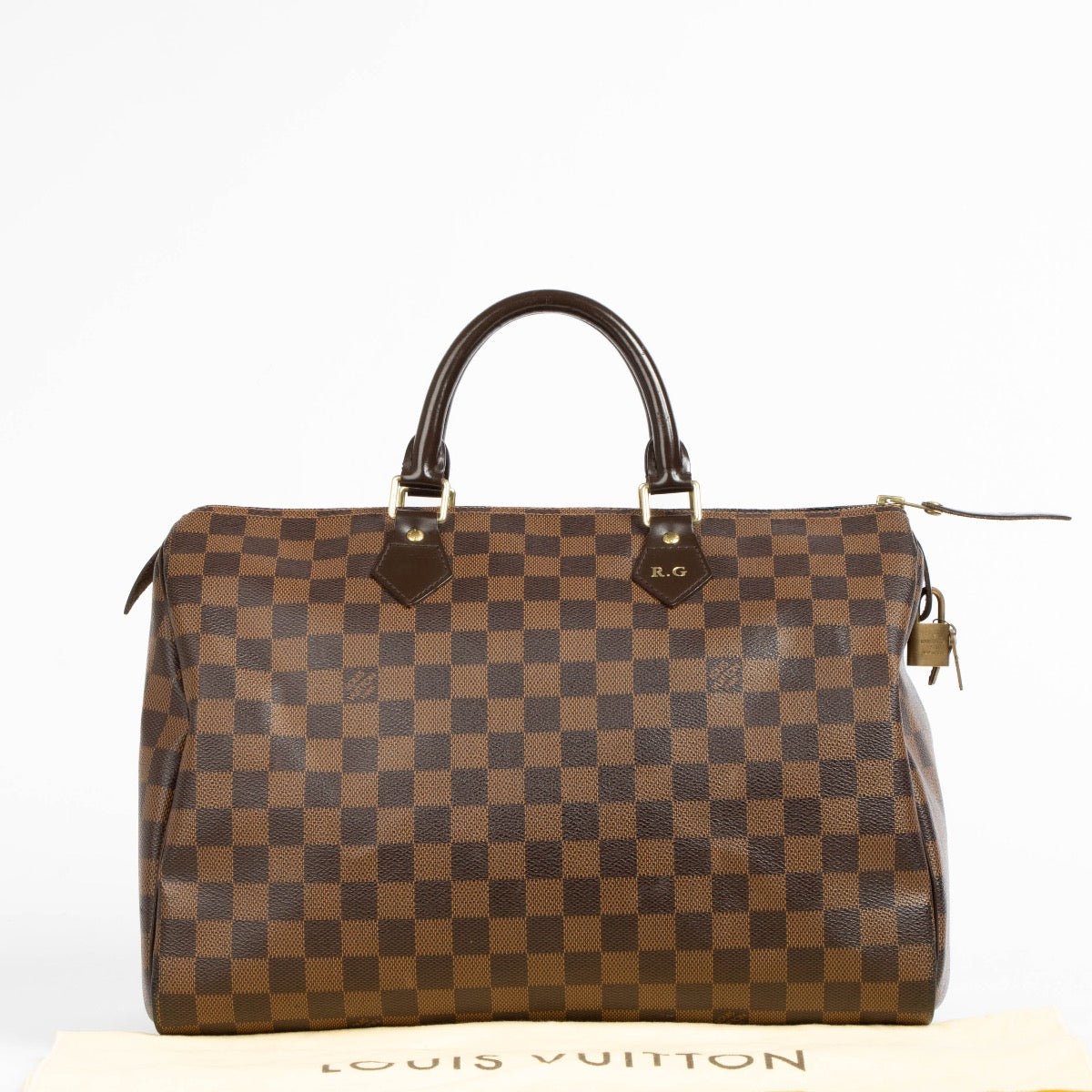 Authentic pre-loved Louis Vuitton Damier Ebene Speedy 35 on Labellov.com