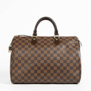 Authentic pre-loved Louis Vuitton Damier Ebene Speedy 35 on Labellov.com