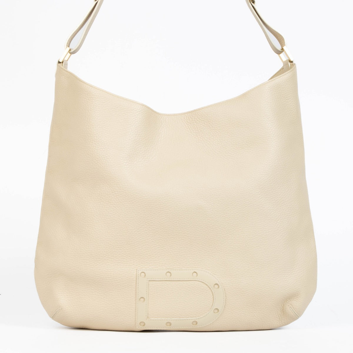 Authentic pre-loved Delvaux Cream Leather Louise GM Bag on Labellov.com