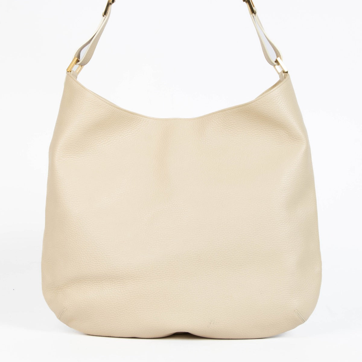 Authentic pre-loved Delvaux Cream Leather Louise GM Bag on Labellov.com