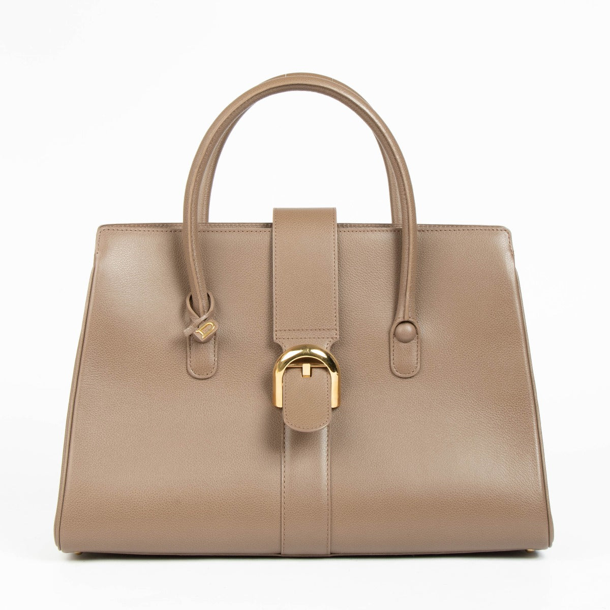 Shop this authentic Delvaux Taupe Jumping Brillant Cabrilot Bag pre-loved on Labellov.com