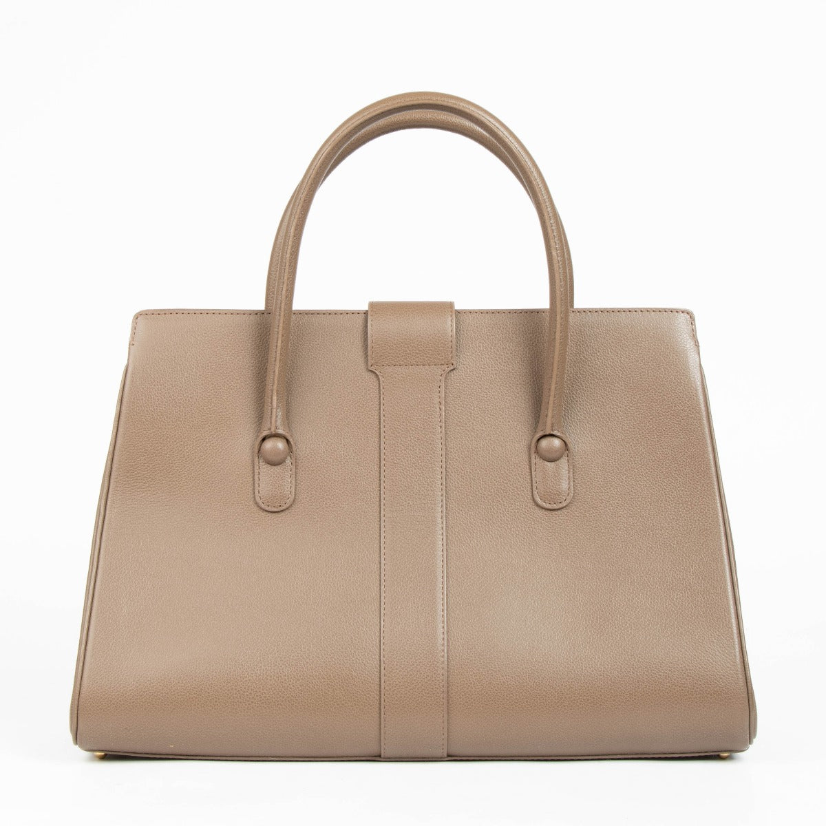 Shop this authentic Delvaux Taupe Jumping Brillant Cabrilot Bag pre-loved on Labellov.com