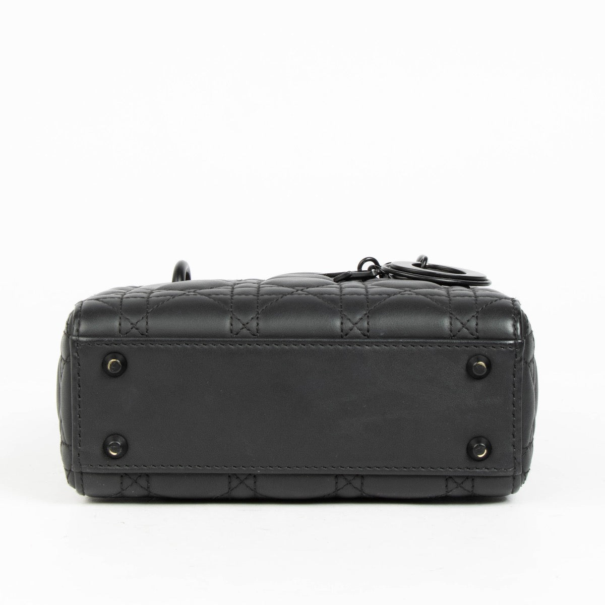 Authentic pre-loved Christian Dior Black Ultramatte Mini Lady Dior Bag on Labellov.com