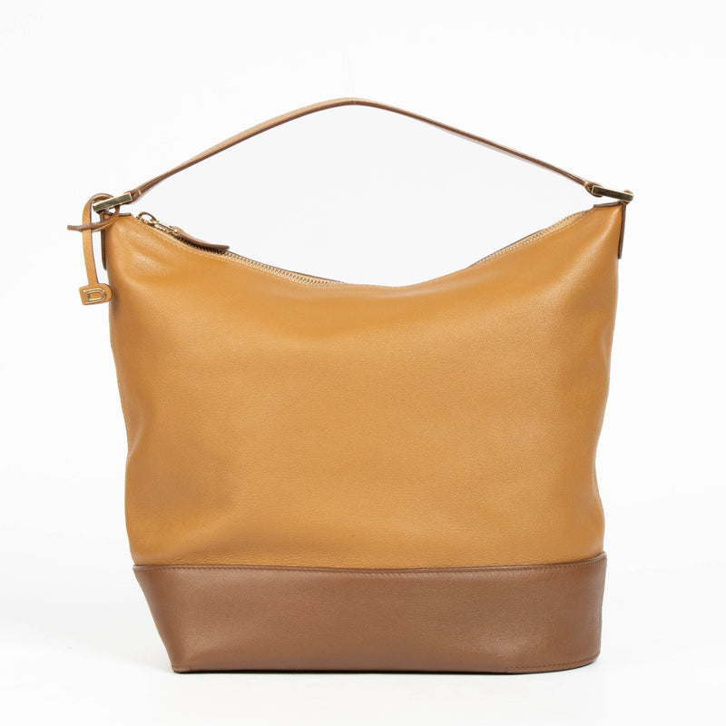 Authentic pre-loved Delvaux Vegetal/Wood Bicolore Allure Every D Hobo PM on Labellov.com