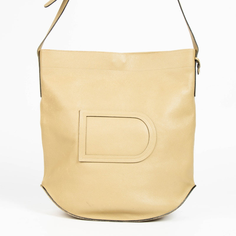 Shop this authentic Delvaux Beige Le Pin Shoulder Bag pre-loved on Labellov.com