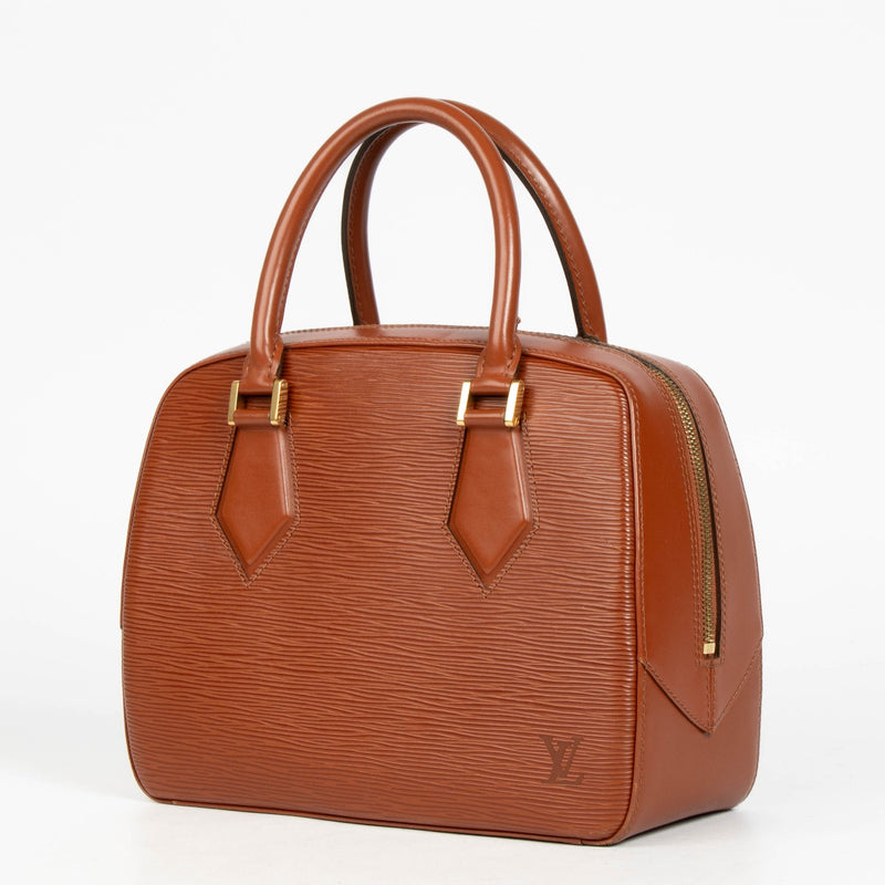 Shop the authentic Louis Vuitton Brown Epi Sablon Top Handle Bag second hand on Labellov.com