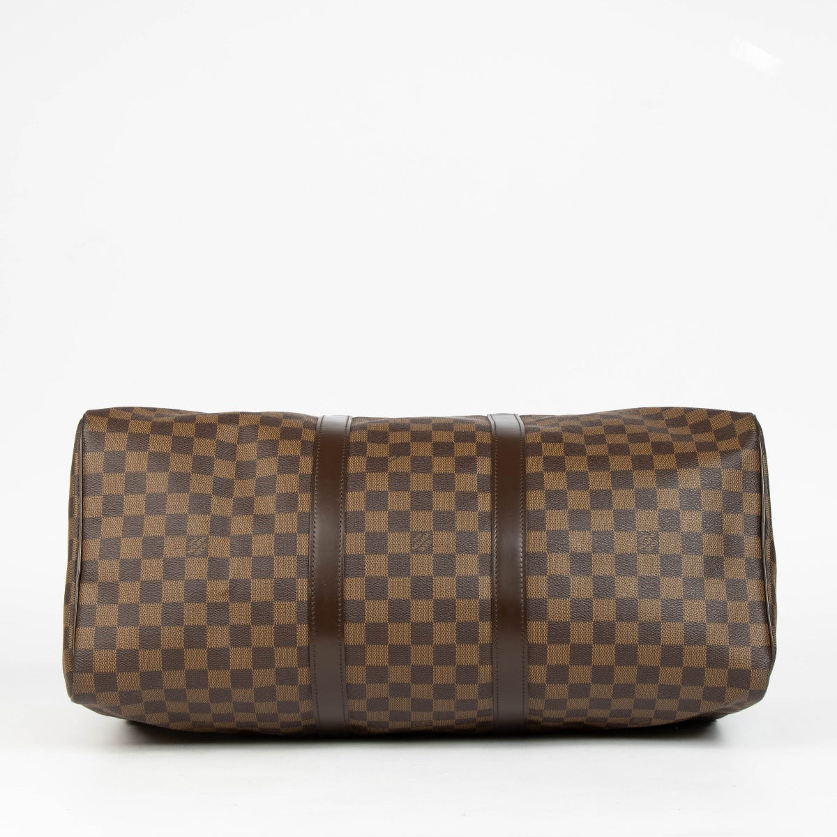 Shop the authentic Louis Vuitton Brown Damier Ebene Keepall Bandoulière 50 second hand on Labellov.com