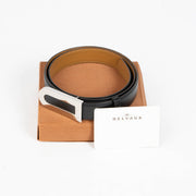 Shop 100% authentic second hand Delvaux Black Leather Belt - Size 75 on Labellov.com.