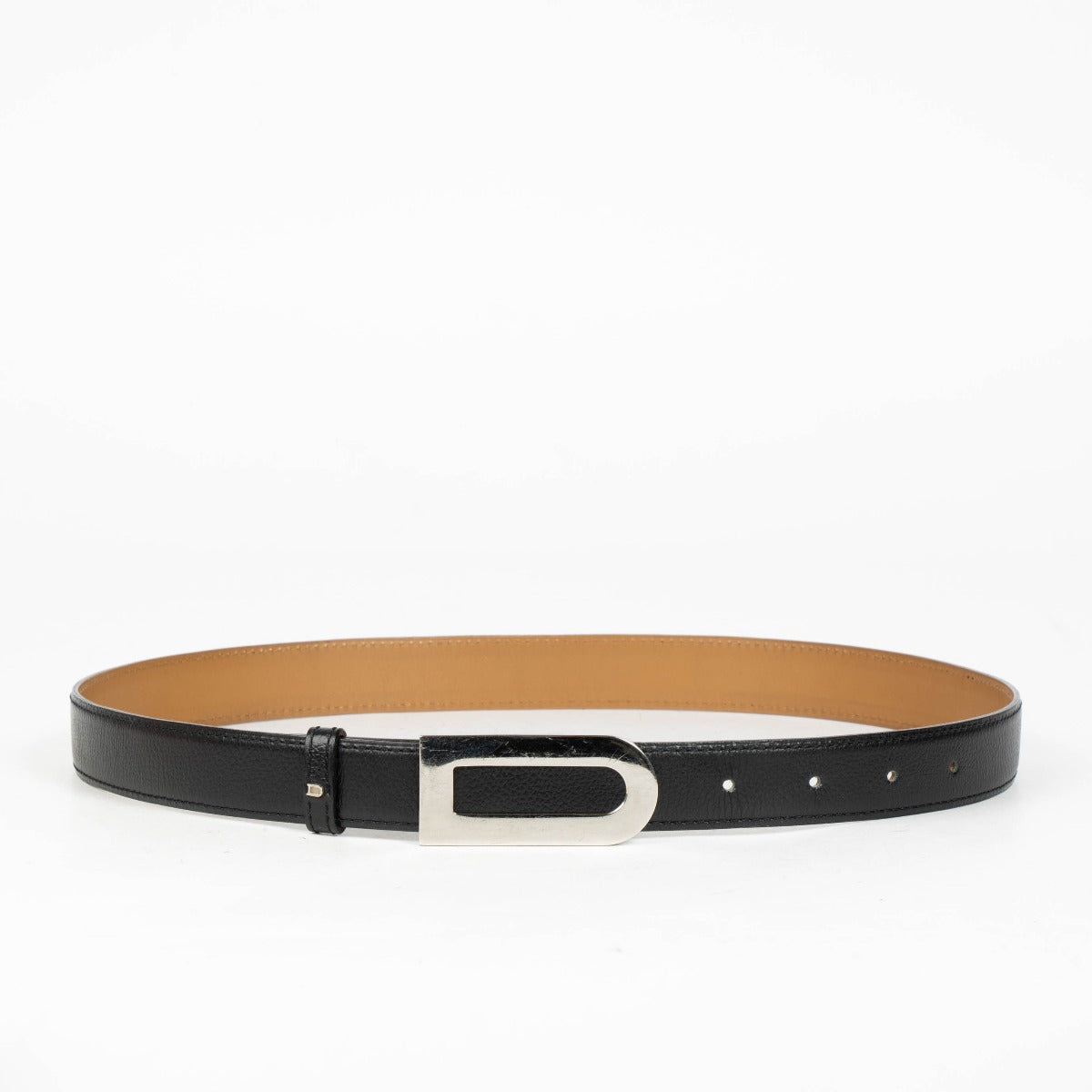 Shop 100% authentic second hand Delvaux Black Leather Belt - Size 75 on Labellov.com.