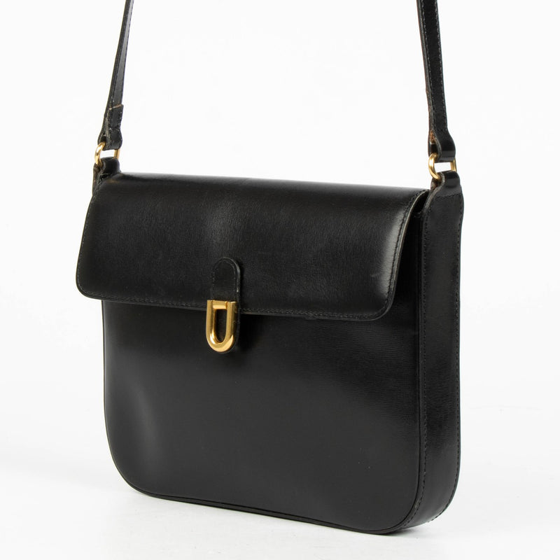 Authentic pre-loved Delvaux Black Box Calf Crossbody Bag on Labellov.com