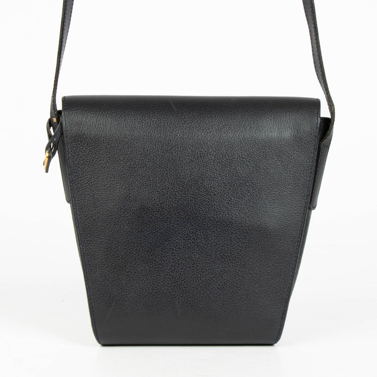 Authentic pre-loved Delvaux Dark Blue Bohème Crossbody Bag on Labellov.com