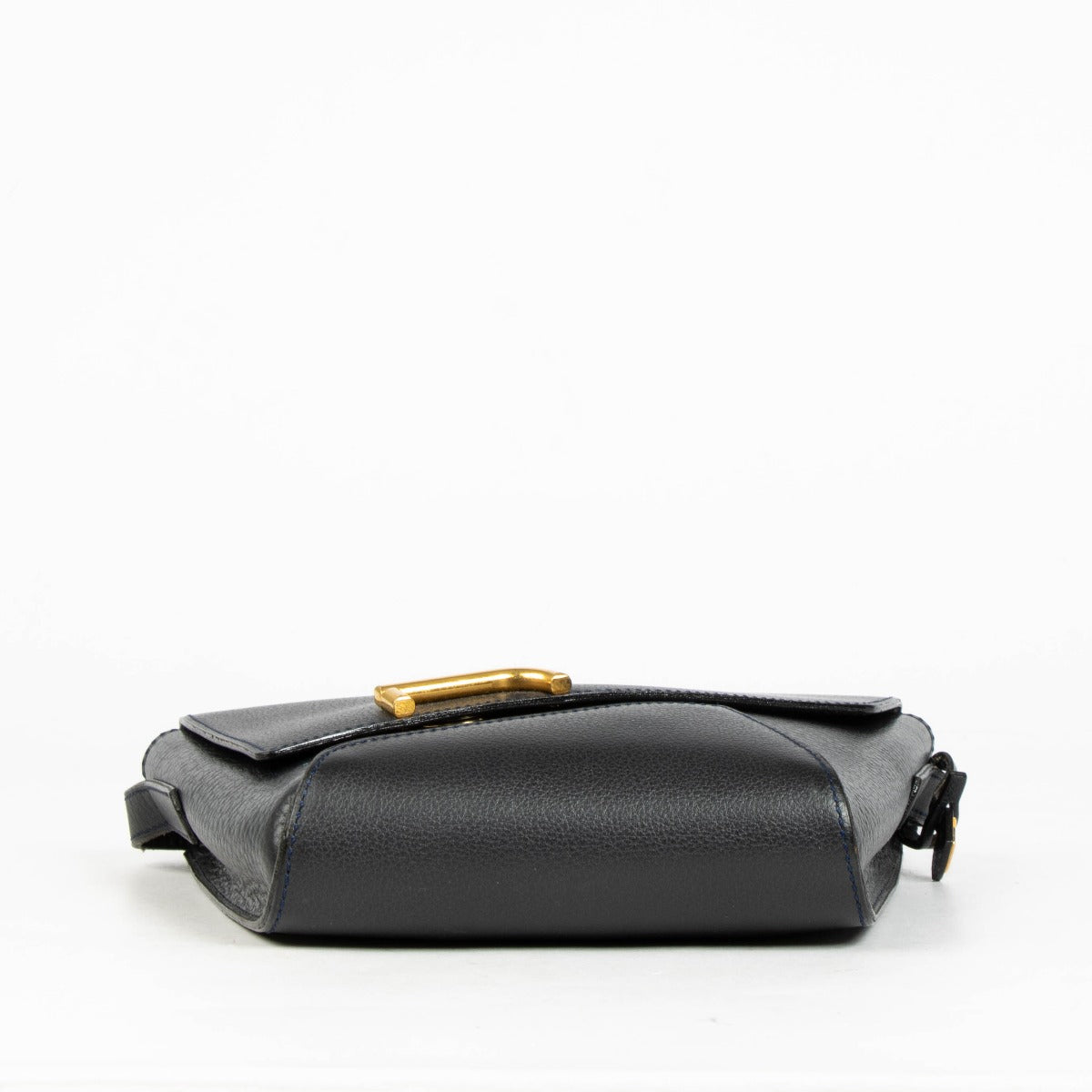 Authentic pre-loved Delvaux Dark Blue Bohème Crossbody Bag on Labellov.com