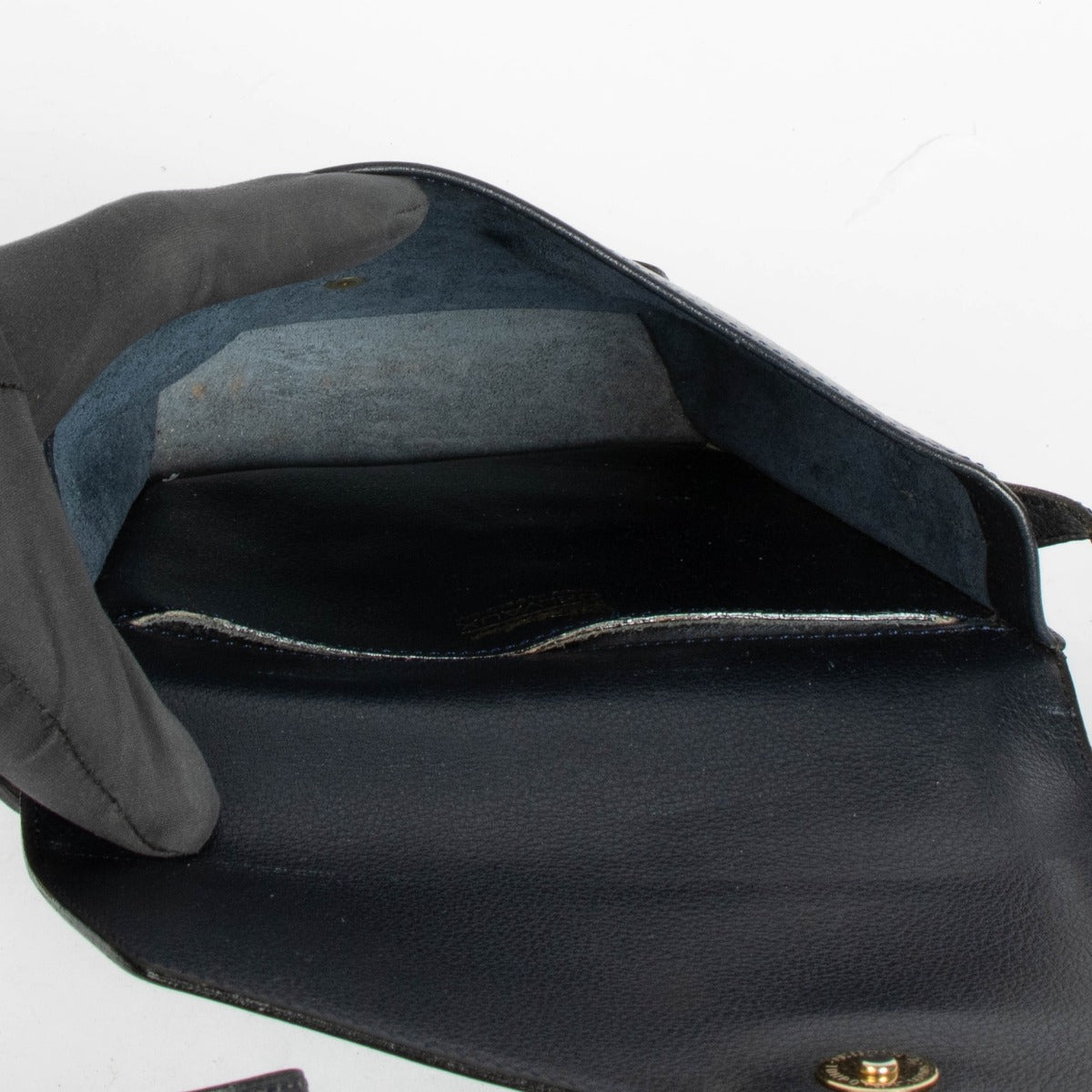 Authentic pre-loved Delvaux Dark Blue Bohème Crossbody Bag on Labellov.com