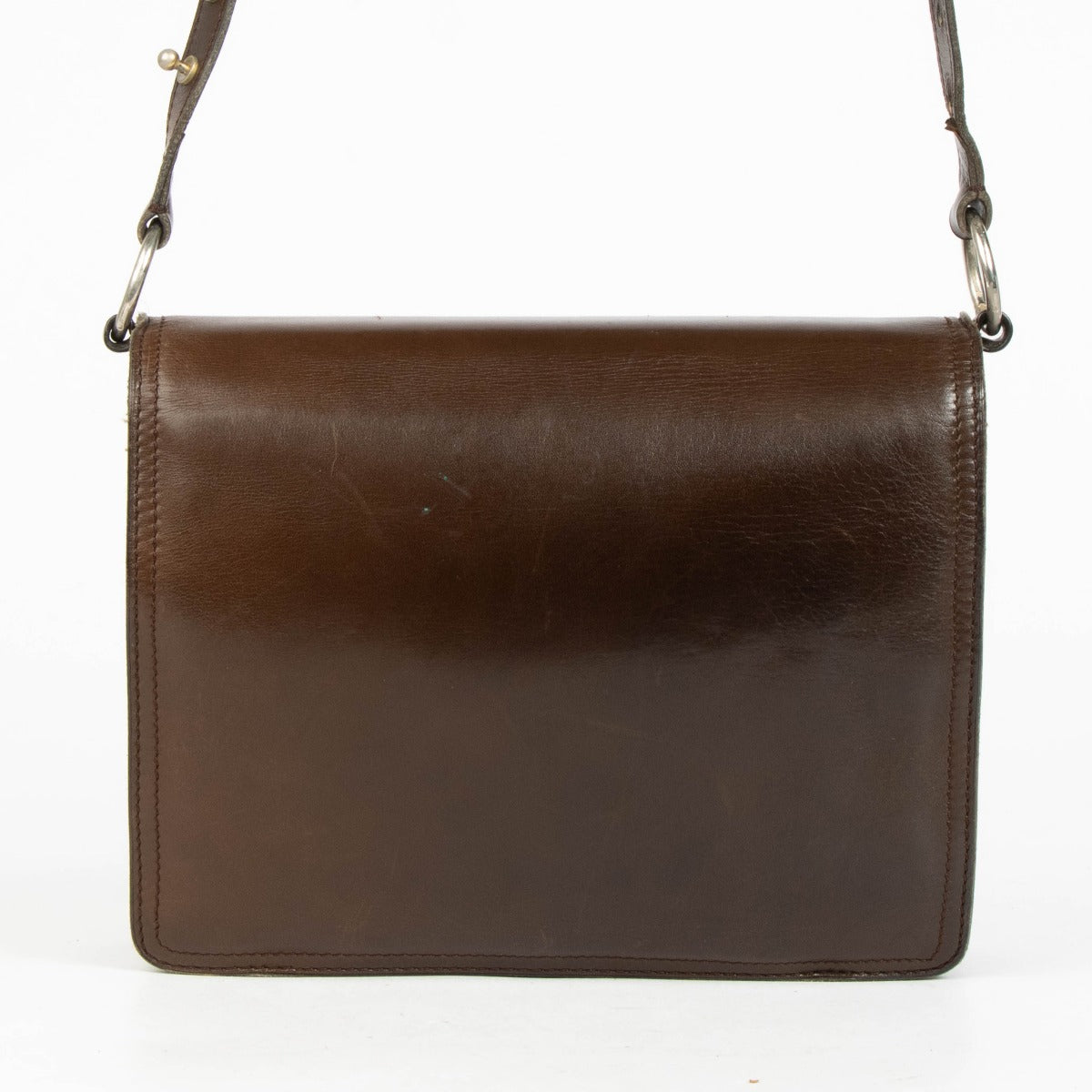 Authentic pre-loved Delvaux Brown Camargue Crossbody Bag on Labellov.com