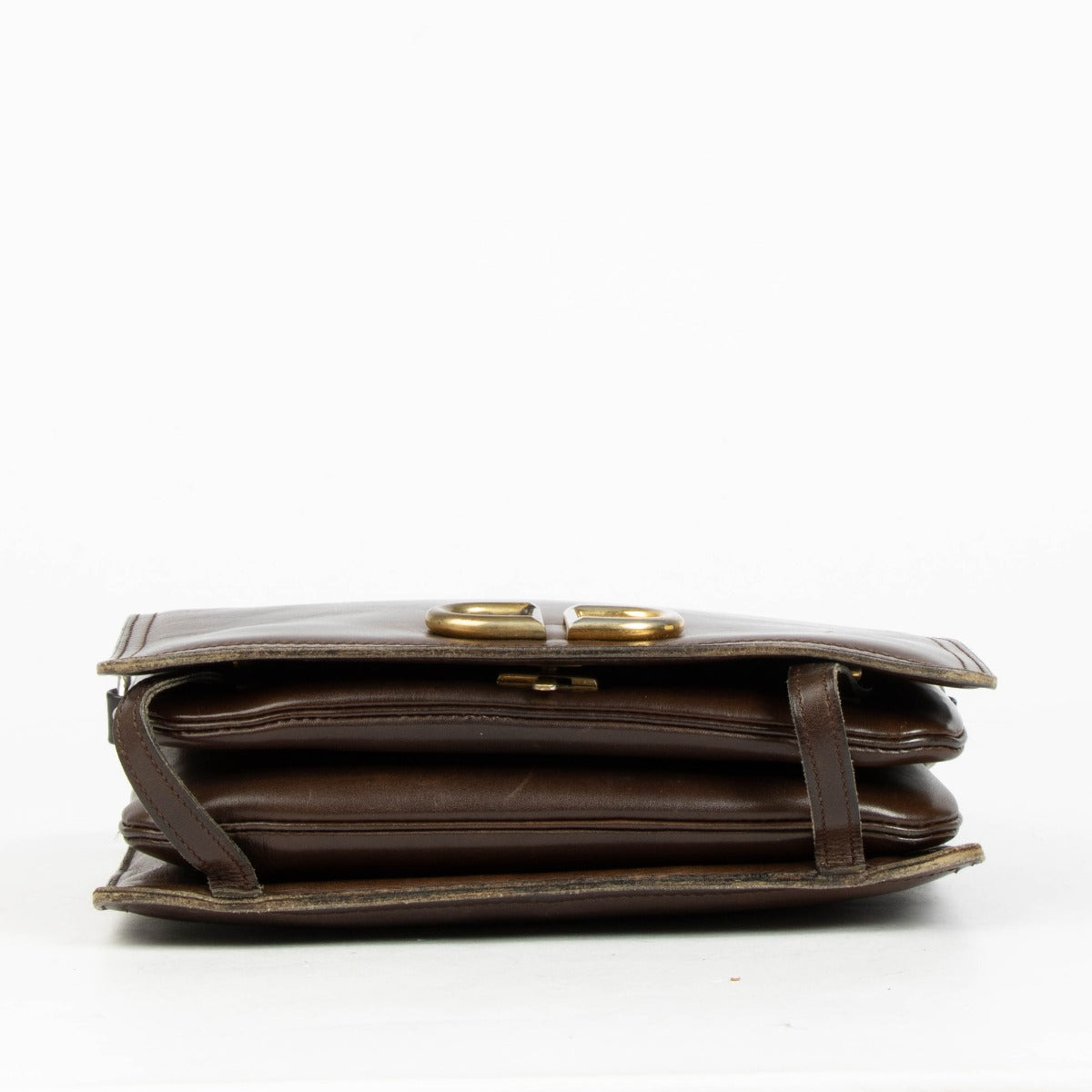 Authentic pre-loved Delvaux Brown Camargue Crossbody Bag on Labellov.com