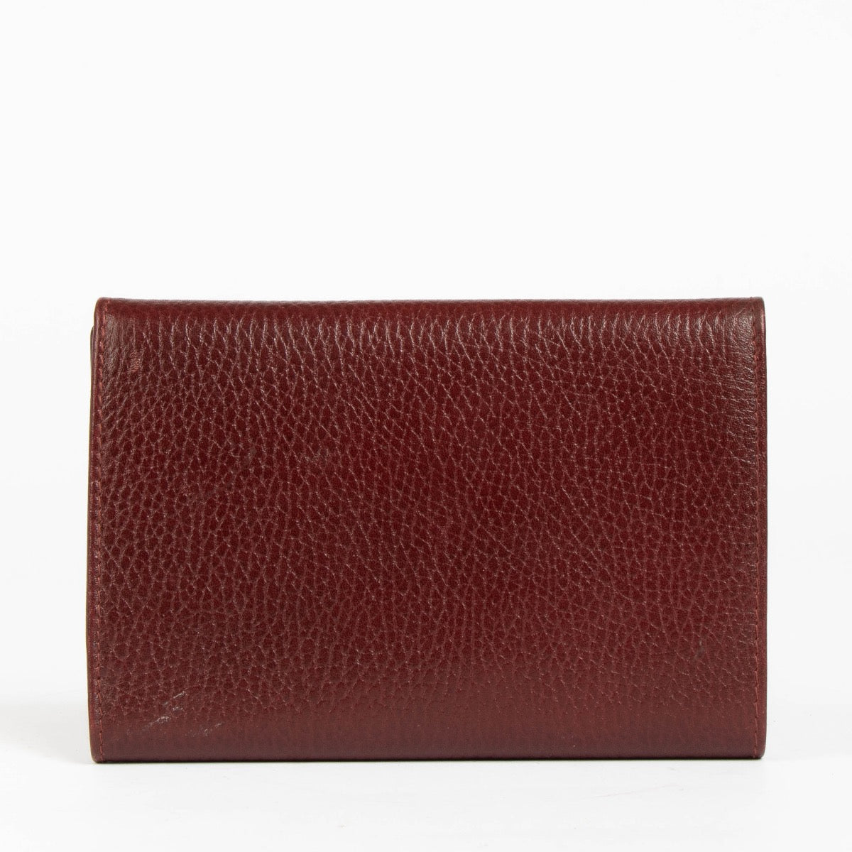 Authentic pre-loved Cartier Burgundy En Cuir Wallet on Labellov.com