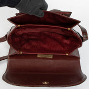 Authentic pre-loved Cartier Burgundy Crocodile Crossbody Bag on Labellov.com