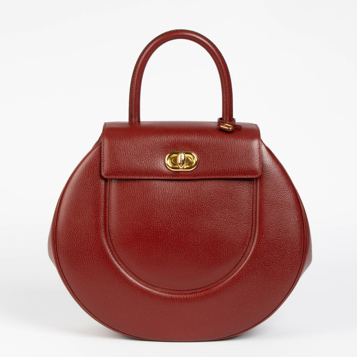Shop this 100% authentic Delvaux Red Leather Vintage Extase Top Handle Bag at labellov.com