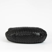 Authentic pre-loved Bottega Veneta Black Jodie Small Knotted Intrecciato Leather Tote Bag on Labellov.com