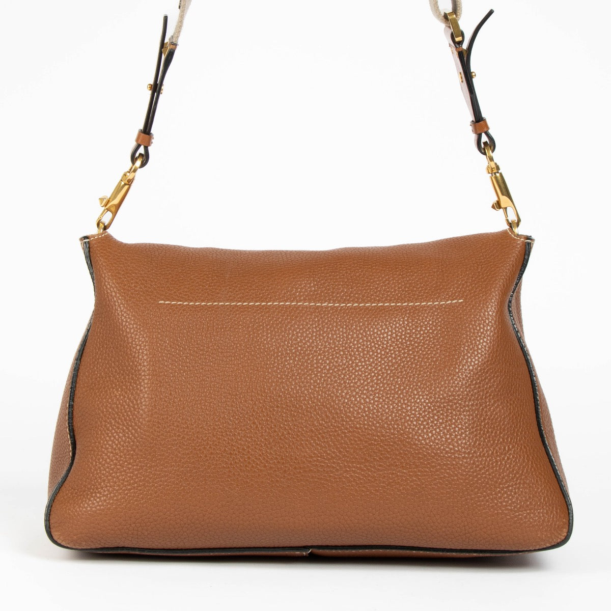 Authentic pre-loved Valentino Garavani Vring Cognac Crossbody Bag on Labellov.com