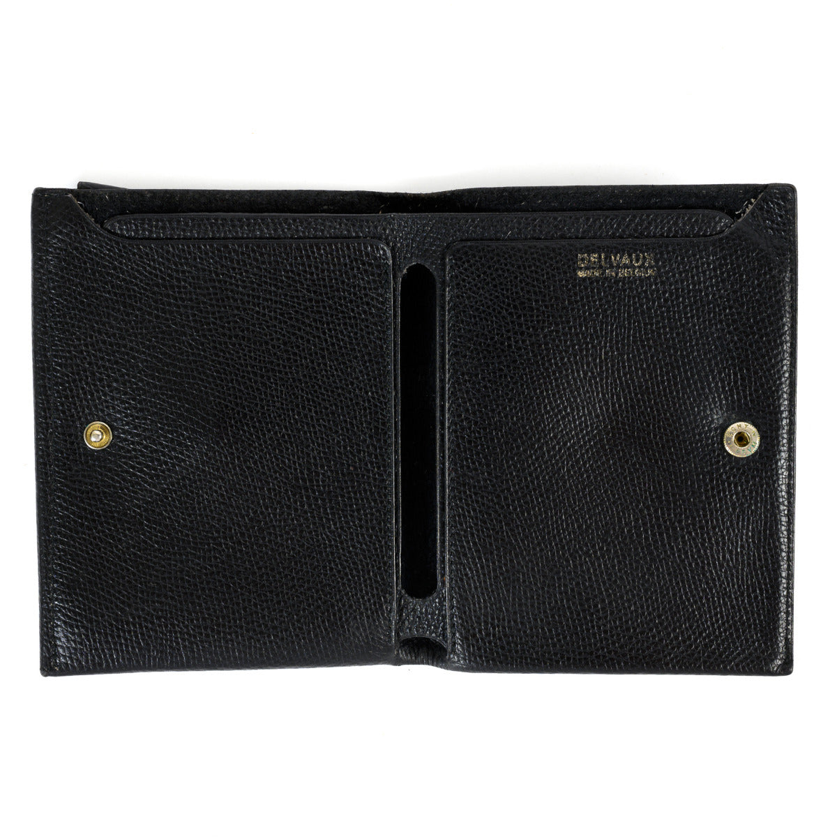 Delvaux Black Flap Wallet