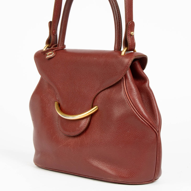 Authentic pre-loved Delvaux Red Trotteur Baltimore PM Bag on Labellov.com