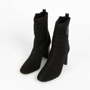 Authentic pre-loved Hermès Black Volver Ankle Sock 90 Boots - Size 39.5 on Labellov.com