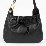 Authentic pre-loved Delvaux Black Leather Vintage Hobo Bag on Labellov.com