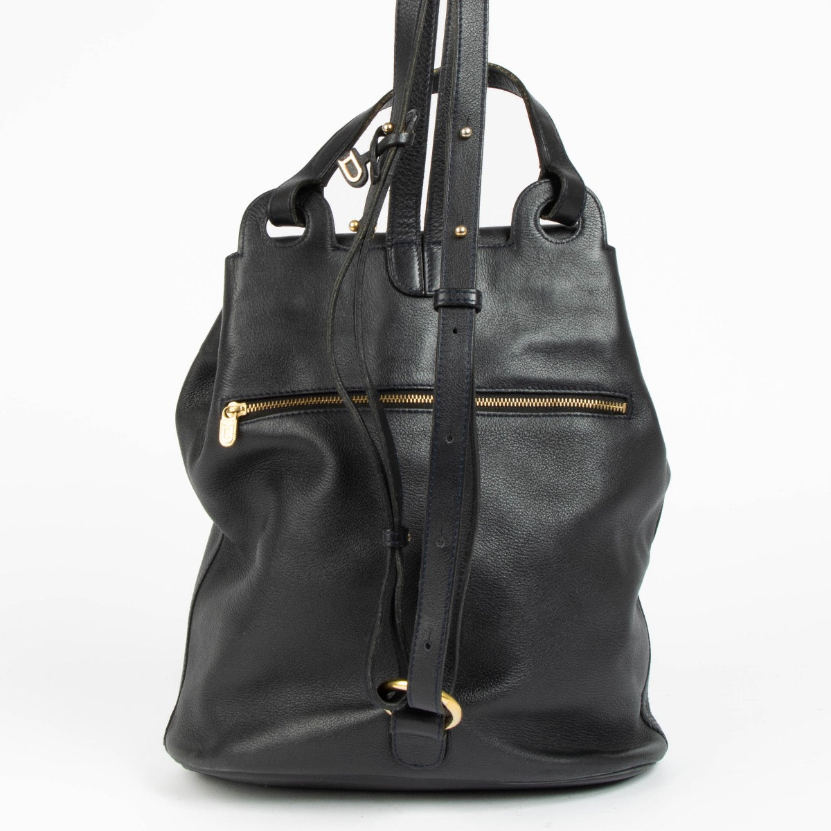 Authentic pre-loved Delvaux Blue Canter Soleil Backpack on Labellov.com