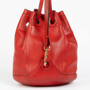 Authentic pre-loved Delvaux Rouge Trotteur Olivier Shoulder Bag on Labellov.com